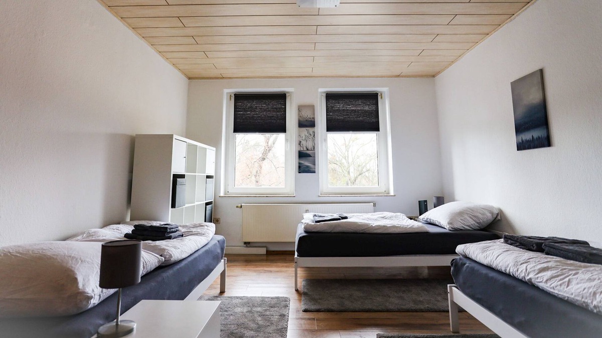 Neupetershain Nord Apartment | Ferienwohnung Np02, 63qm, 2 Schlafzimmer, Max. 5 Personen