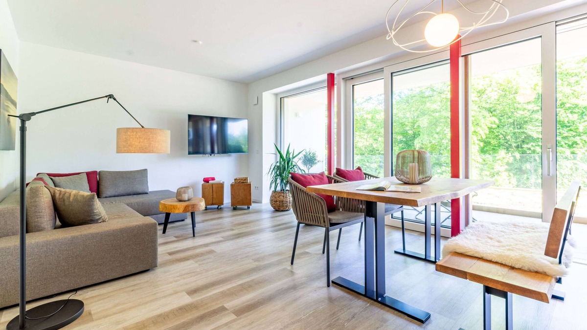 Korbecke Apartment | Ferienwohnung "seeblick", 91qm, 2 Schlafräume, max 4 Personen