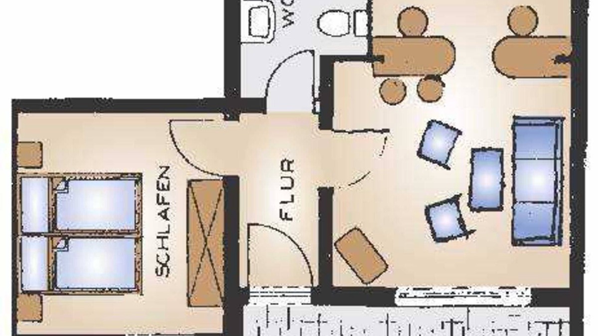 Waldeck Apartment | Ferienwohnung Vergissmeinnicht - Hotel & Ferienwohnungen Seeschlößchen