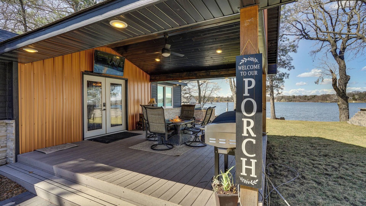 Zimmerman Cabin | Fire Pit + Dock: Lakefront Cabin in Zimmerman!
