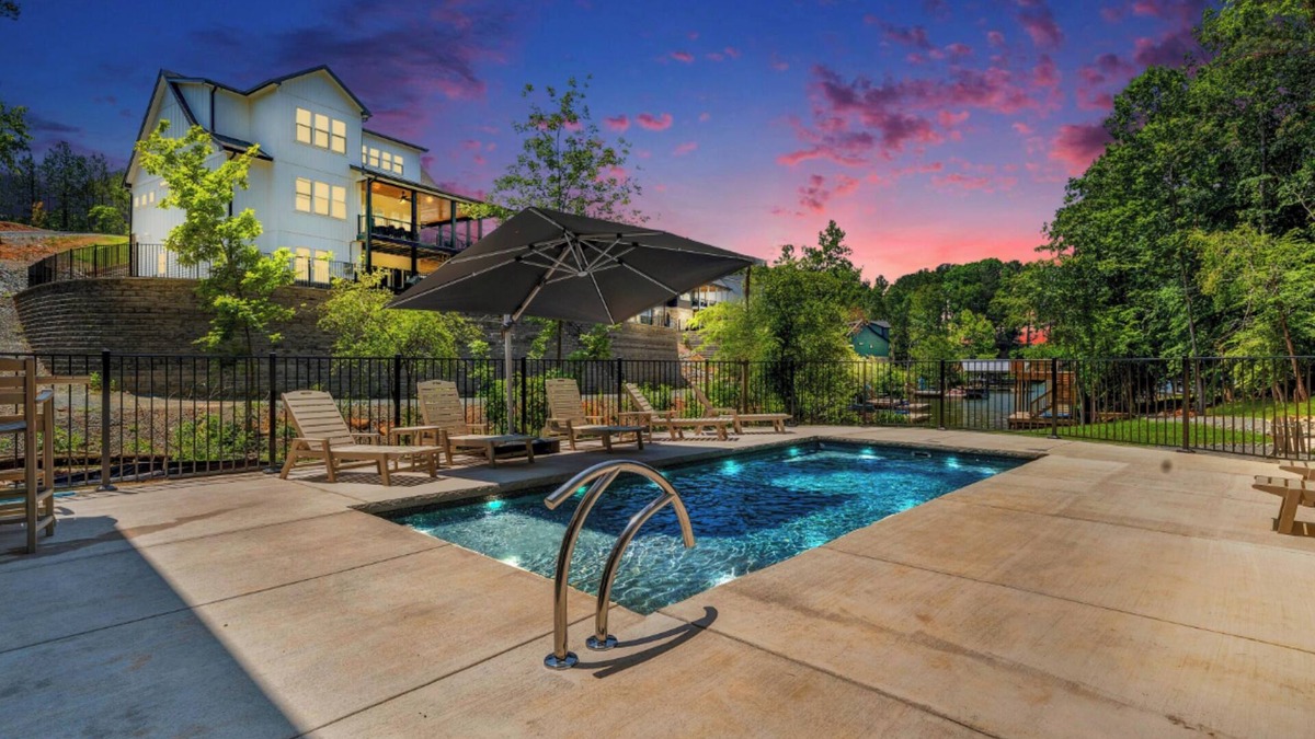 Moneta House | Firefly Estate, Lakefront Luxury w/Covered Verandas + Heated Salt Pool, Hot Tub, Dock!