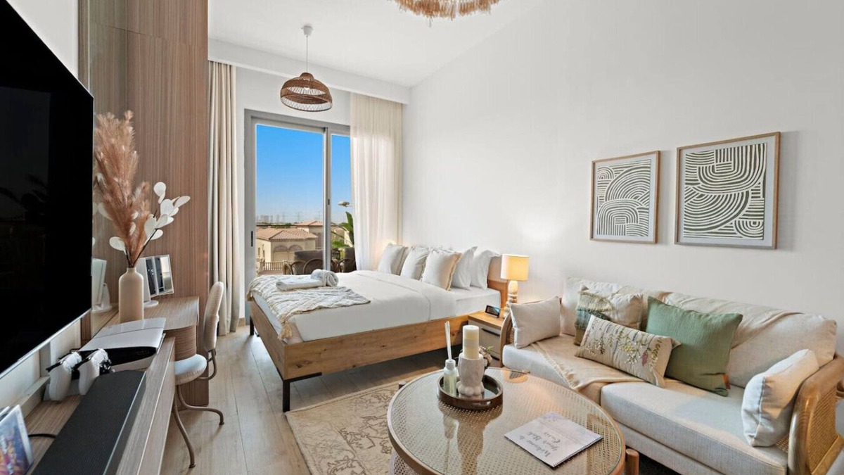 Jumeirah Village Triangle Apartment | FIRST CLASS | Bali Studio | PS5 Pool JVT