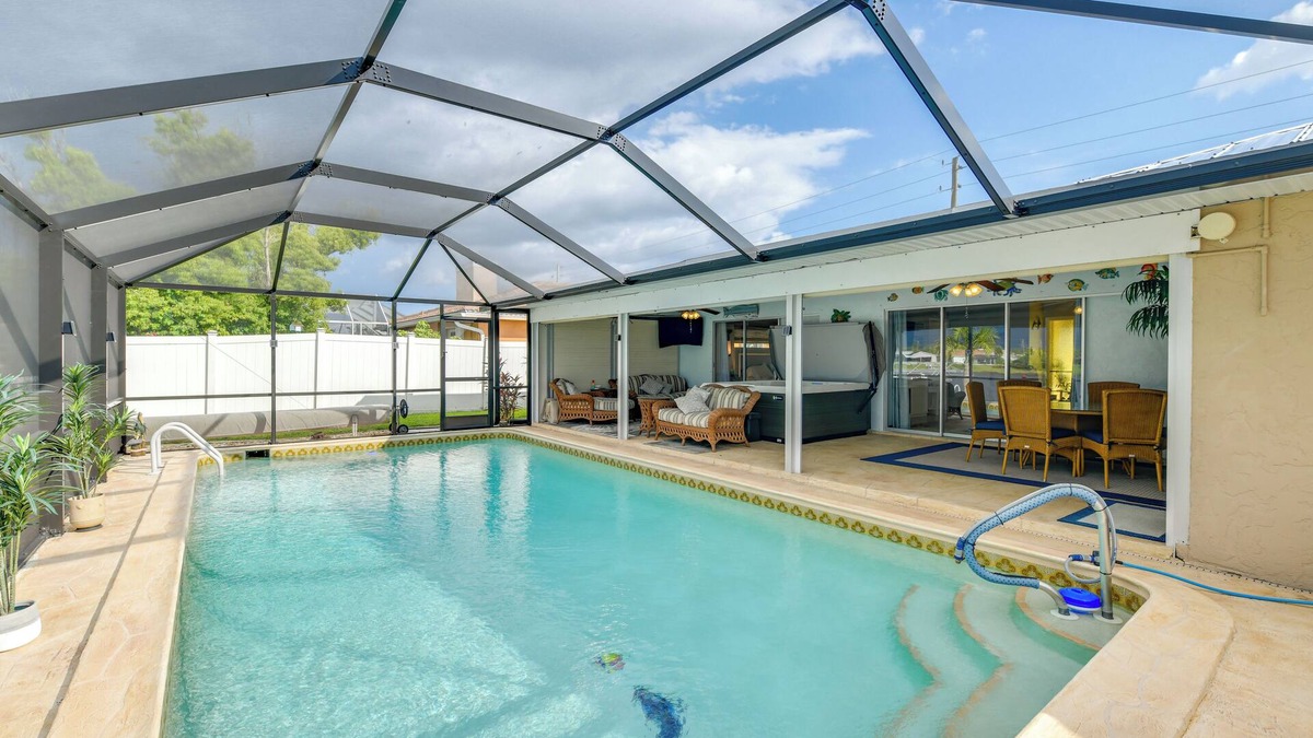 Port Charlotte House | Fish, Swim & Relax: Canal-Front Port Charlotte Gem