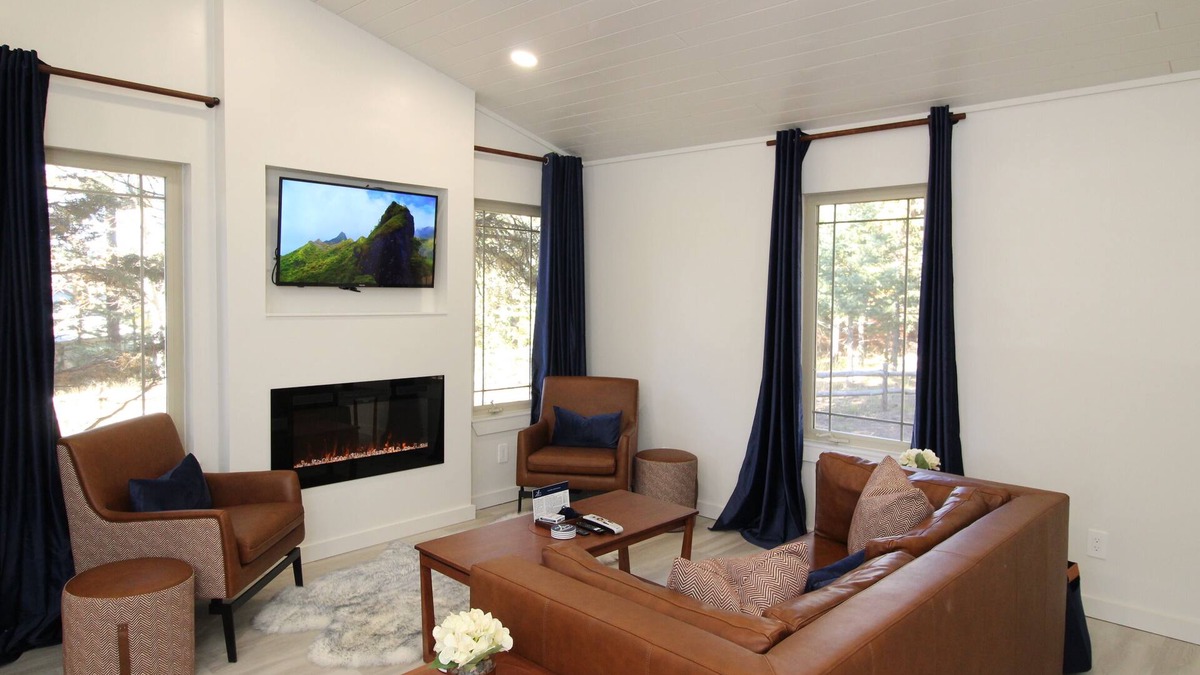 Angel Fire Cabin | Five cabins on same property, fire pit, BBQ grills, free sledding, A/C