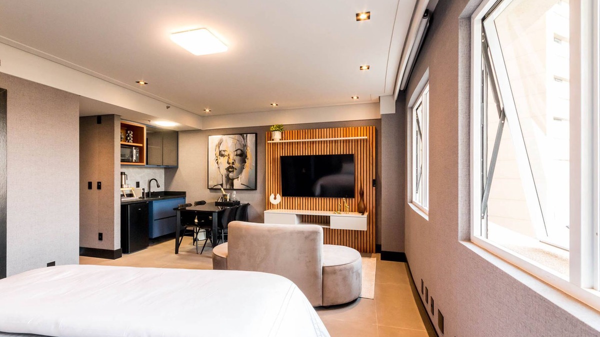 Alphaville Industrial Apartment | Flat com Lazer Wi-fi e Tima Localiza o