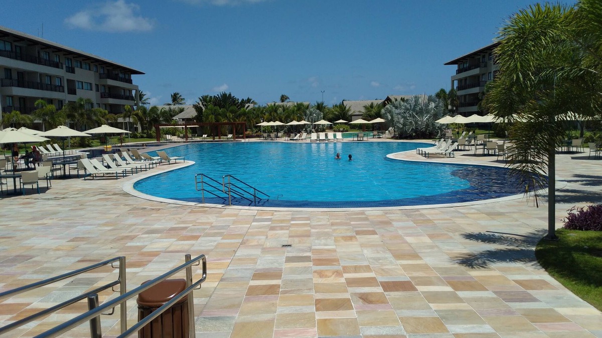 Porto de Galinhas Condo | FLAT NO BEACH CLASS ECOLIFE SEASIDE SEA WALL, 3Q GROUND FLOOR SWIMMING POOL