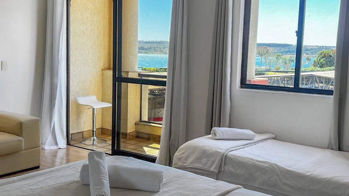 Smin Resort | Flat Resort Lake Side Beira Lago 5 Minutos do Centro de Brasília