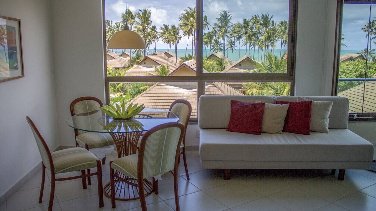 Praia dos Carneiros Apartment | FLAT SEASIDE. 1 BEDROOM - Full = Best RESORT Location
