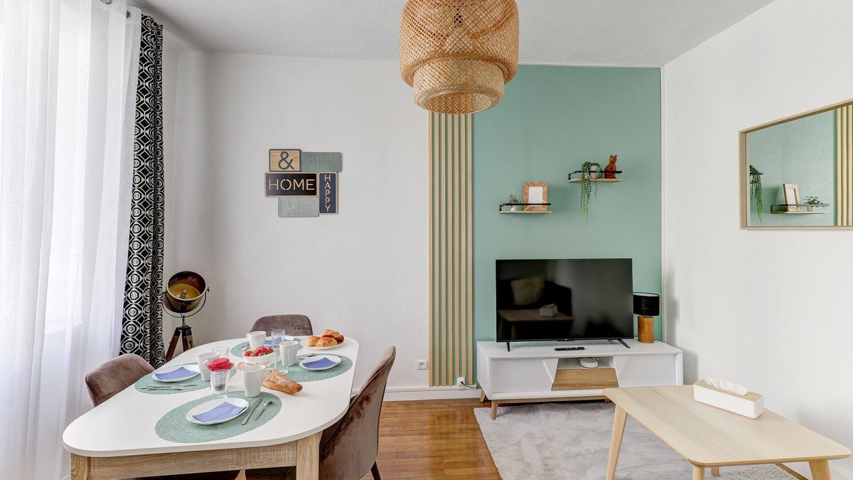Montlucon Apartment | Forêt urbaine - Jolie T3 avec terrasse