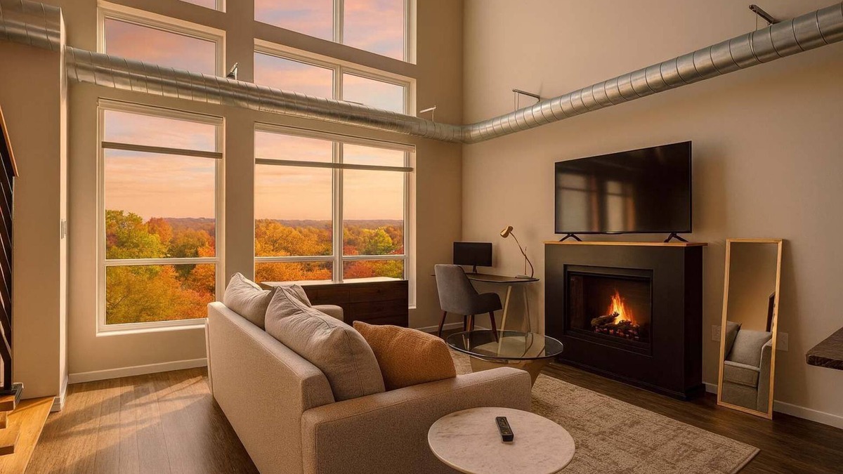 DeBaliviere Place Apartment | Forest Park Skyline Retreat with Balcony, Pool & Parking