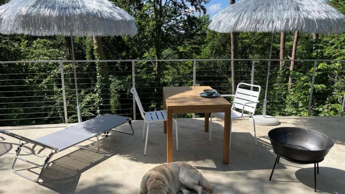 Langenburg House | Forest vacation home with fireplace in an idyllic location on the edge of the forest below a wellness hotel