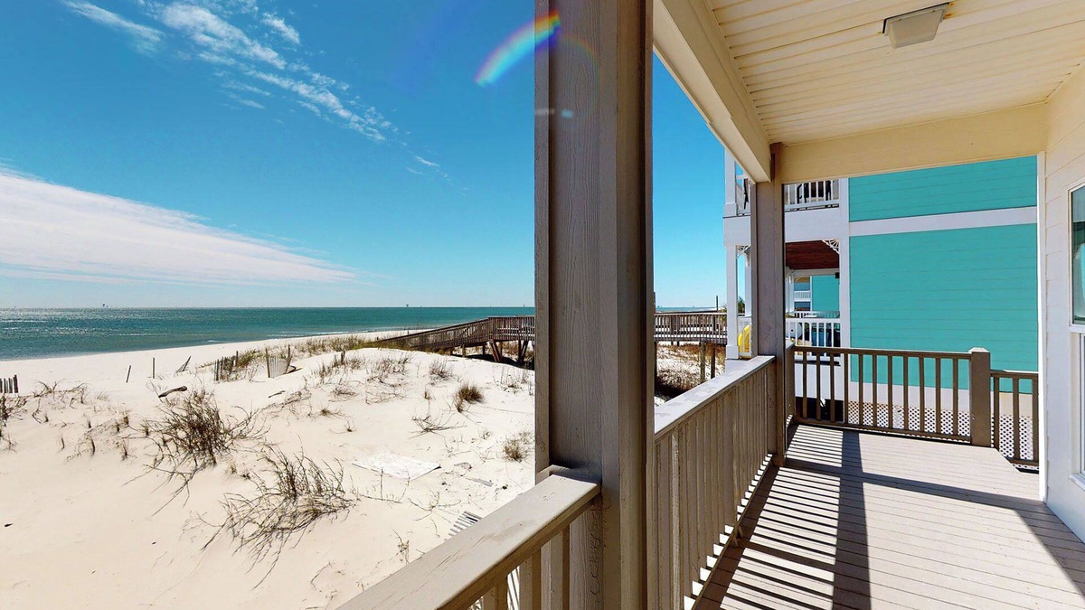 Fort Morgan House | Fort Sun, West. Gorgeous 7BR Beachfront. Extra fridges. Private Pool! Sleeps 24.
