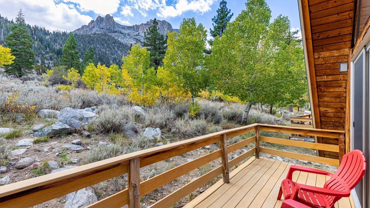 June Lake Cabin | Four Seasons Cabin 1 with enchanting forest views