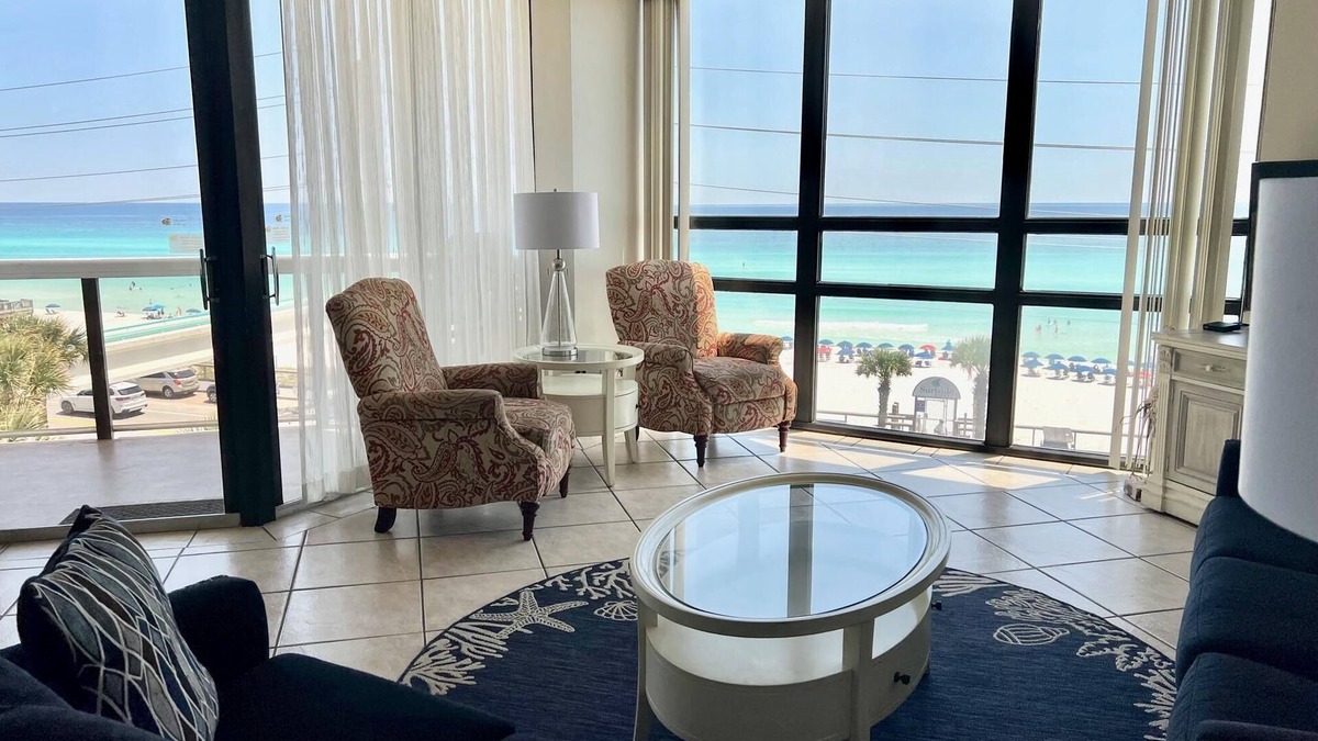 Miramar Beach Condo | FREE Beach SRVC! Gorgeous Free Beach Bonfires M/F! Direct Views!