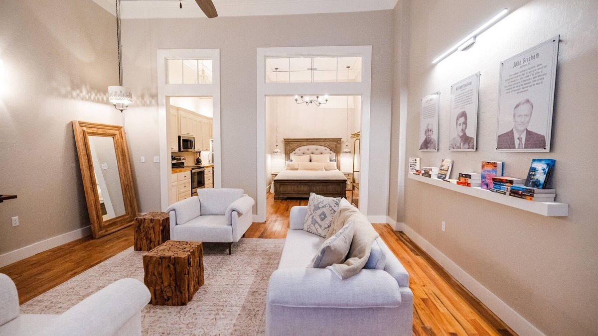 Laurel Apartment | Full Kitchen, Downtown Laurel Walkable, Coffee Bar