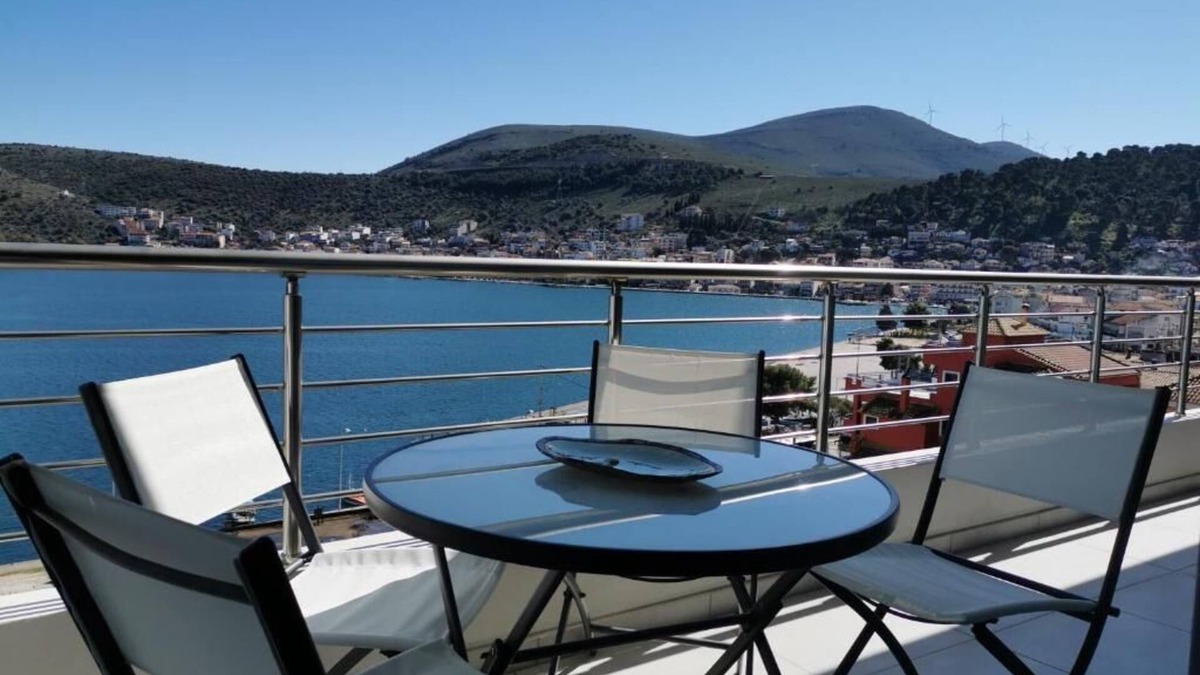 Amfilochia Condo | Fully equipped 3-bedroom condo with beautiful sea view in serene Amfilochia