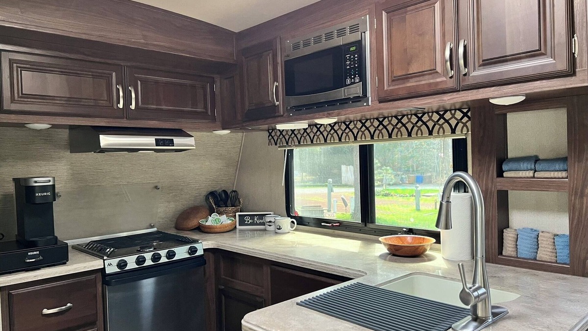 Weed House | Fully Equipped Travel Trailer in beautiful campground setting.