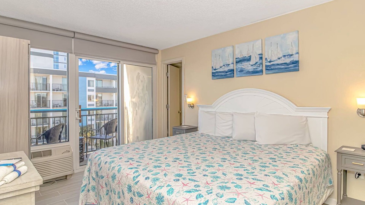 Myrtle Beach Condo | Fully Renovated King Suite! Perfect For 2 Guests! Private Balcony