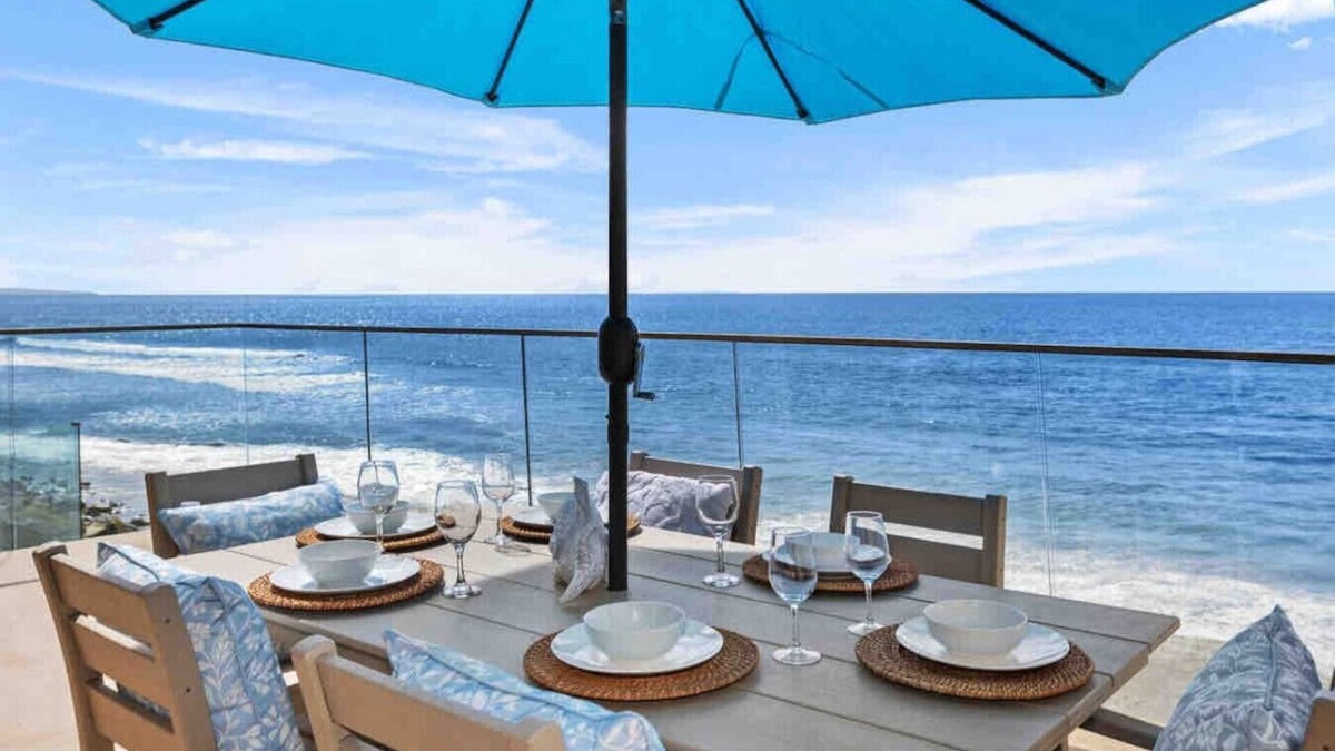 Oceanside House | Fun and Fresh Beachfront Sandy Beach Bon Fire Ring