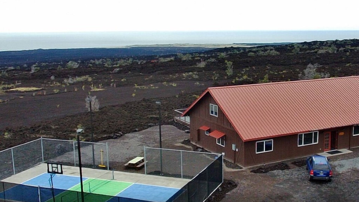 Kona Gardens Estates House | Fun Family Private Retreat with lighted Sports Court and Pool