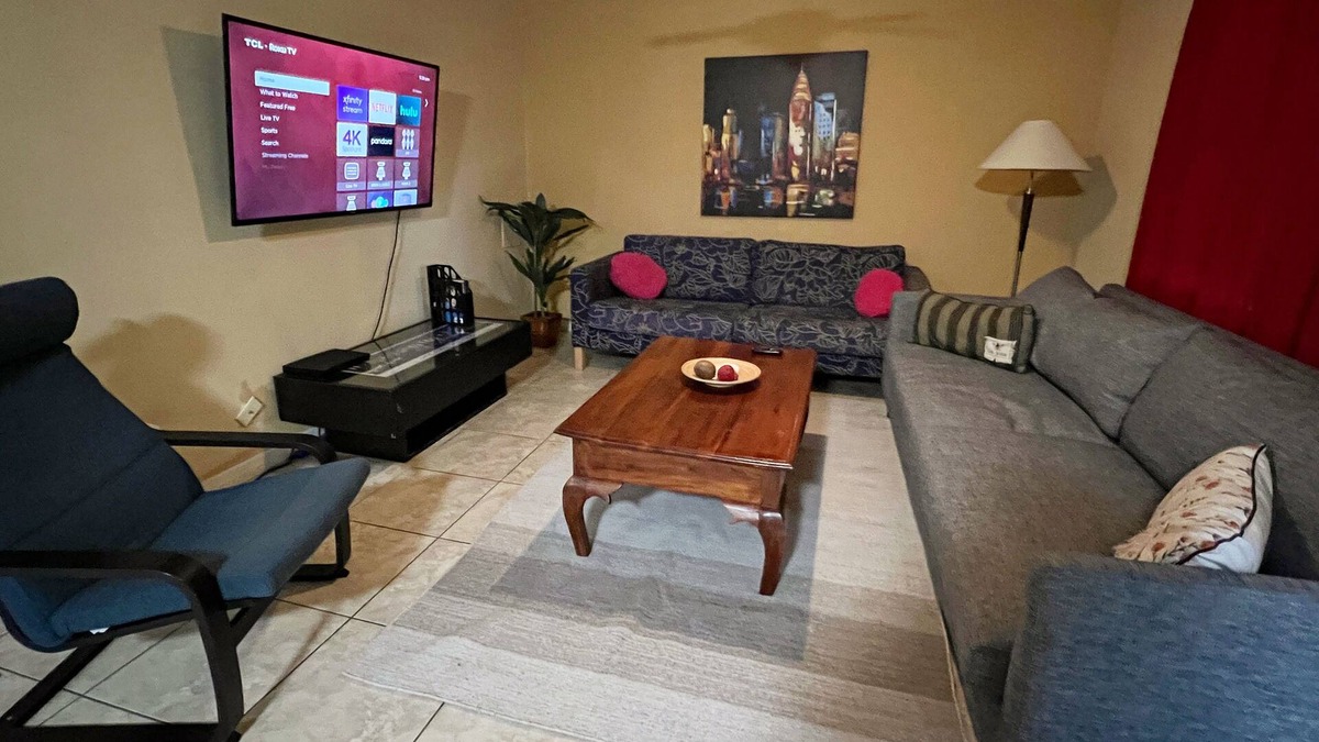 Highland Garden Villa | Gated Furnished WiFi Netflix vacation home 2 bed1 bath near beaches golf casino