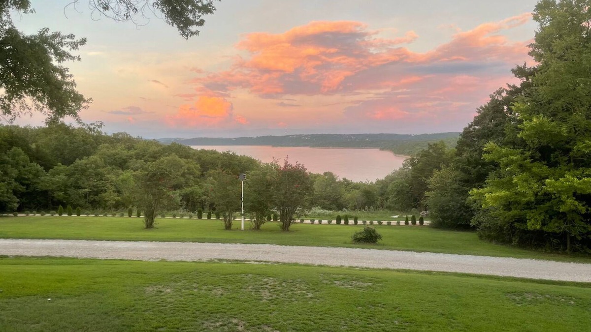 Lampe House | Gated lakefront Acreage with Views and Beach Access - 4 BR Table Rock Lake Home