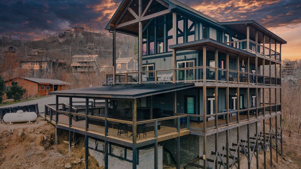 Chalet Village North House | Gatlinburg/Pigeon Forge Mountain Cabin w/game room, hot tub, new heated pool!