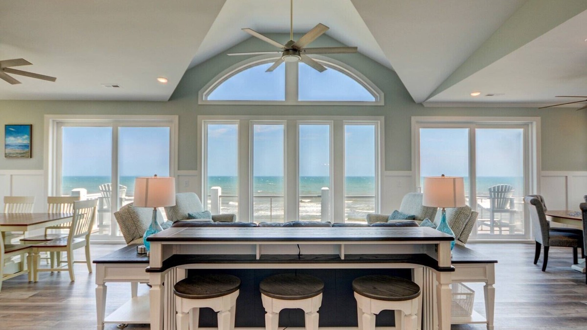North Topsail Beach House | "Geaux Big" - LUXURY Oceanfront Home - Elevator, Pool, Hot Tub, Theater
