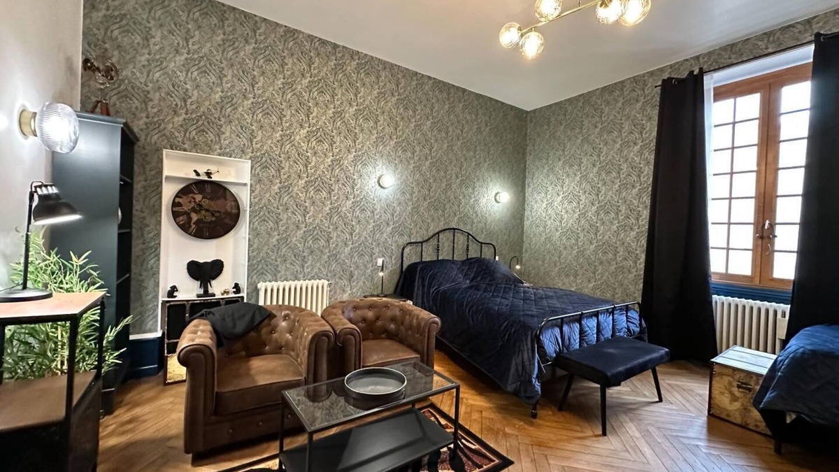 Mirepoix House | Gîte 1 large family room in the heart of the medieval town, garden