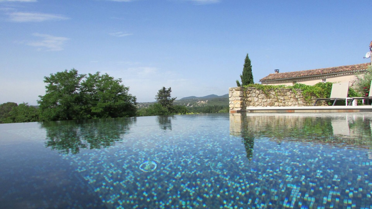Saint-Victor-de-Malcap House | Gite bastide charming scents stone pool view billiards gard south ardeche