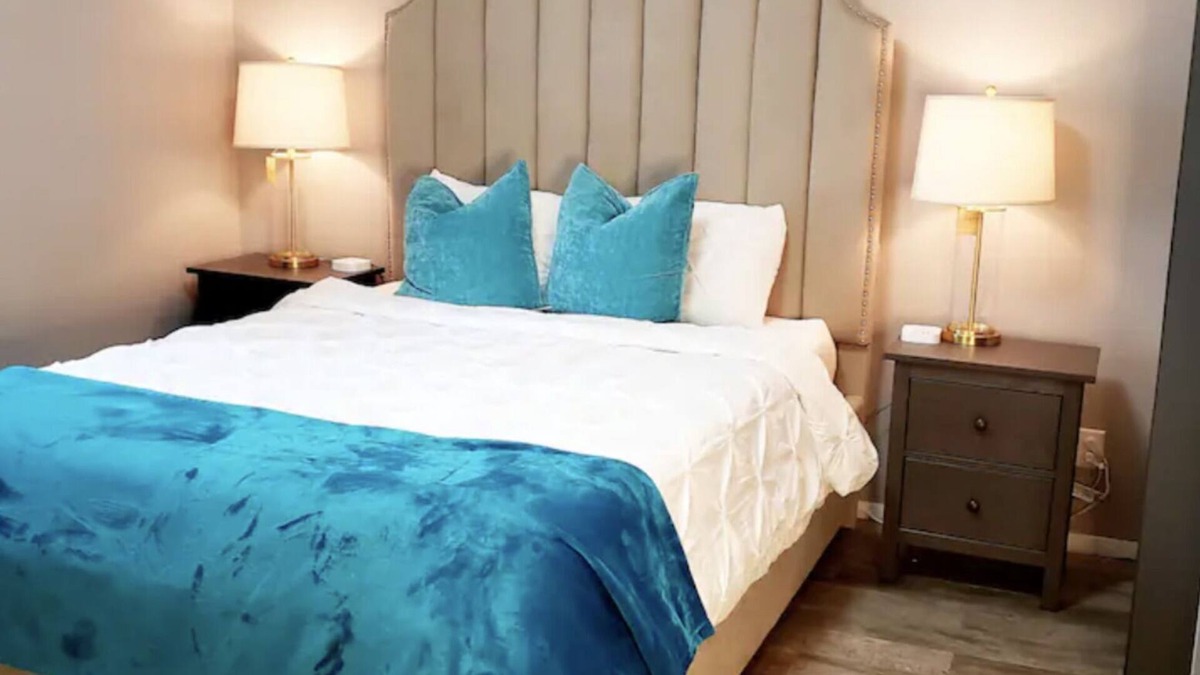 Montgomery Apartment | Glamorous Apartment in Montgomery/Aurora.Sleeps 12! 75"TV/FreeParking/FastWiFi