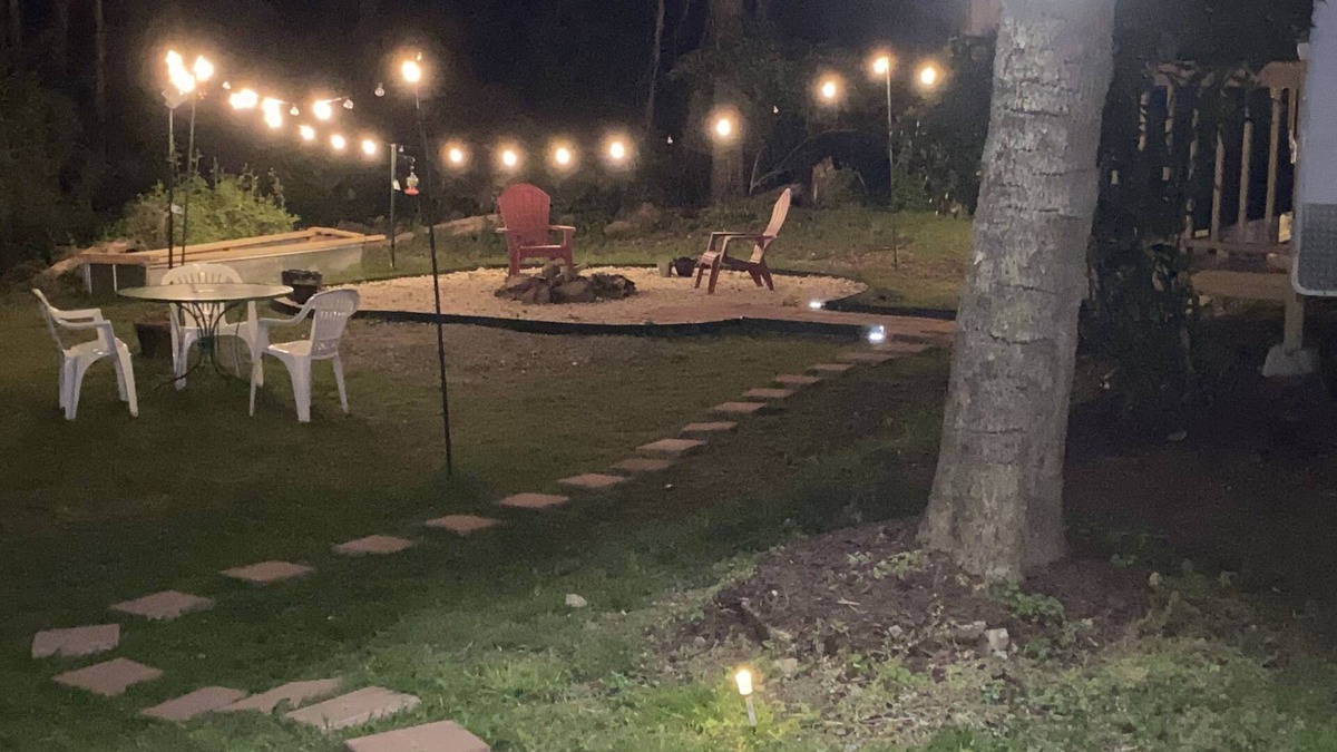 High Point House | Glamping at it's best! Sleeps 4, Porch w/grill Fire pit Big outdoor living space