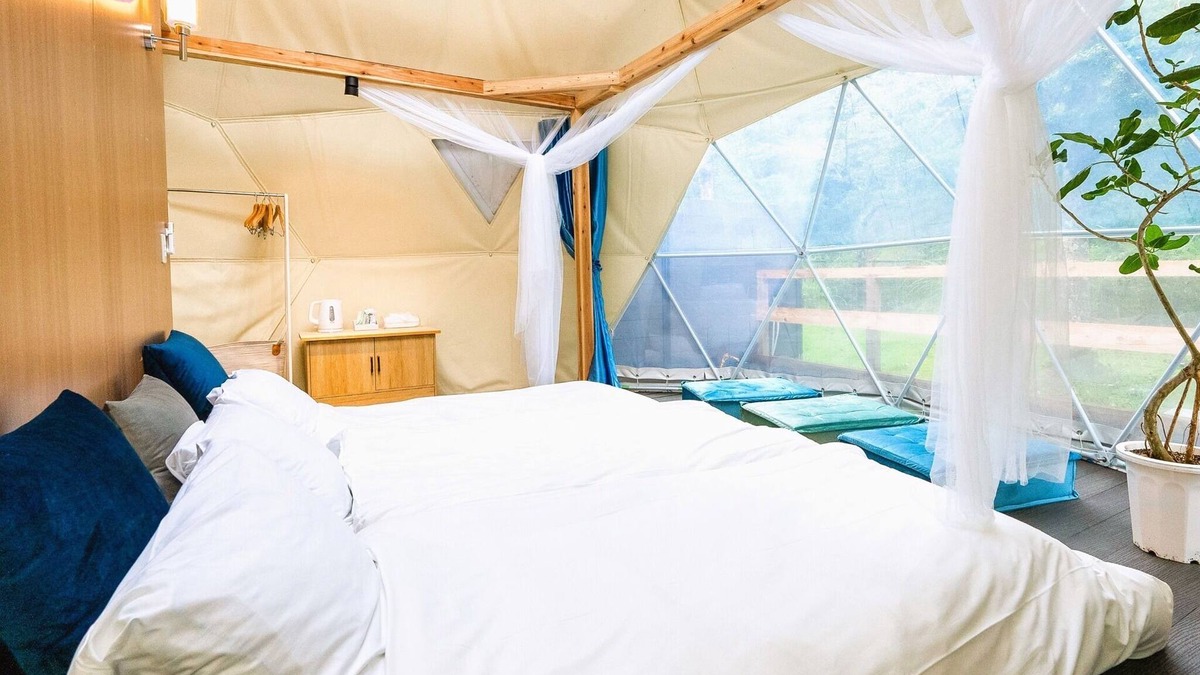 Yamakita Hotel | Glamping dome tent with toilet and semiopenair bath Pets allowed Room without meals plan/Ashigarakamigun Kanagawa