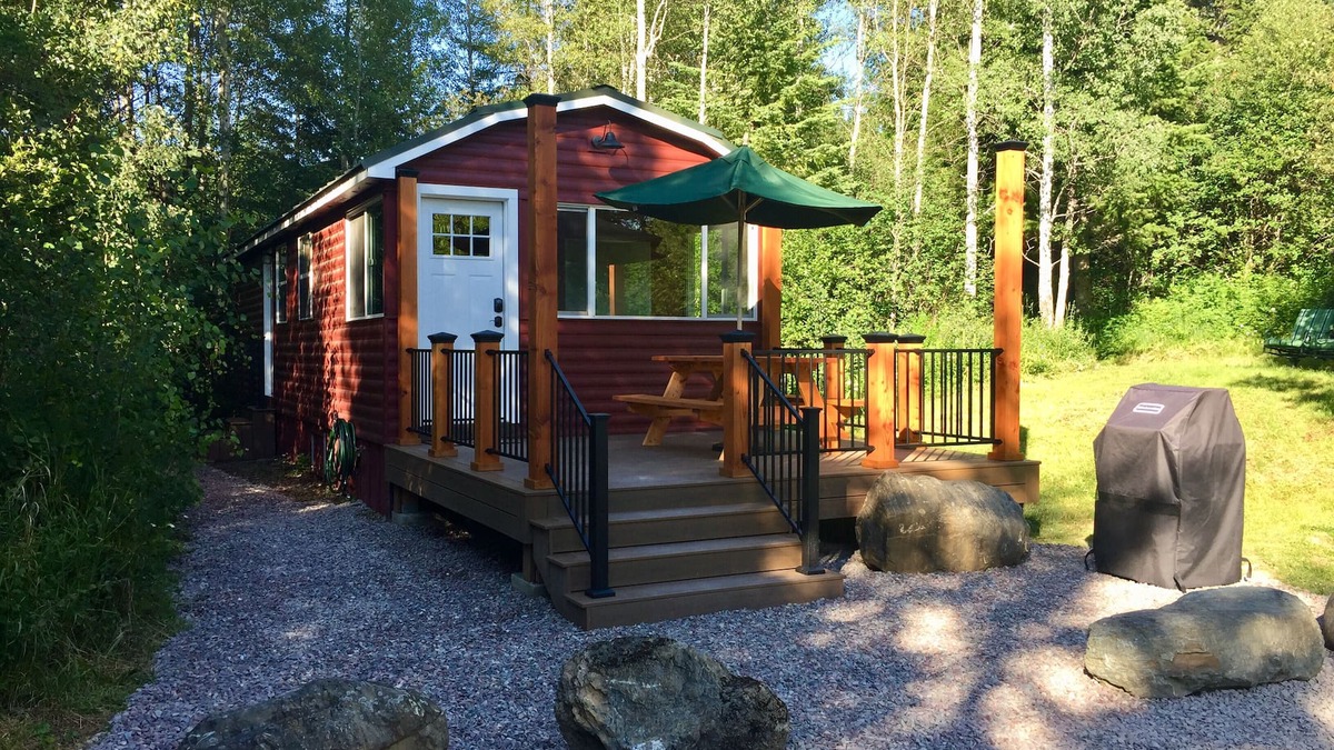West Glacier Cabin | GNP Boundary Cabin -at the River