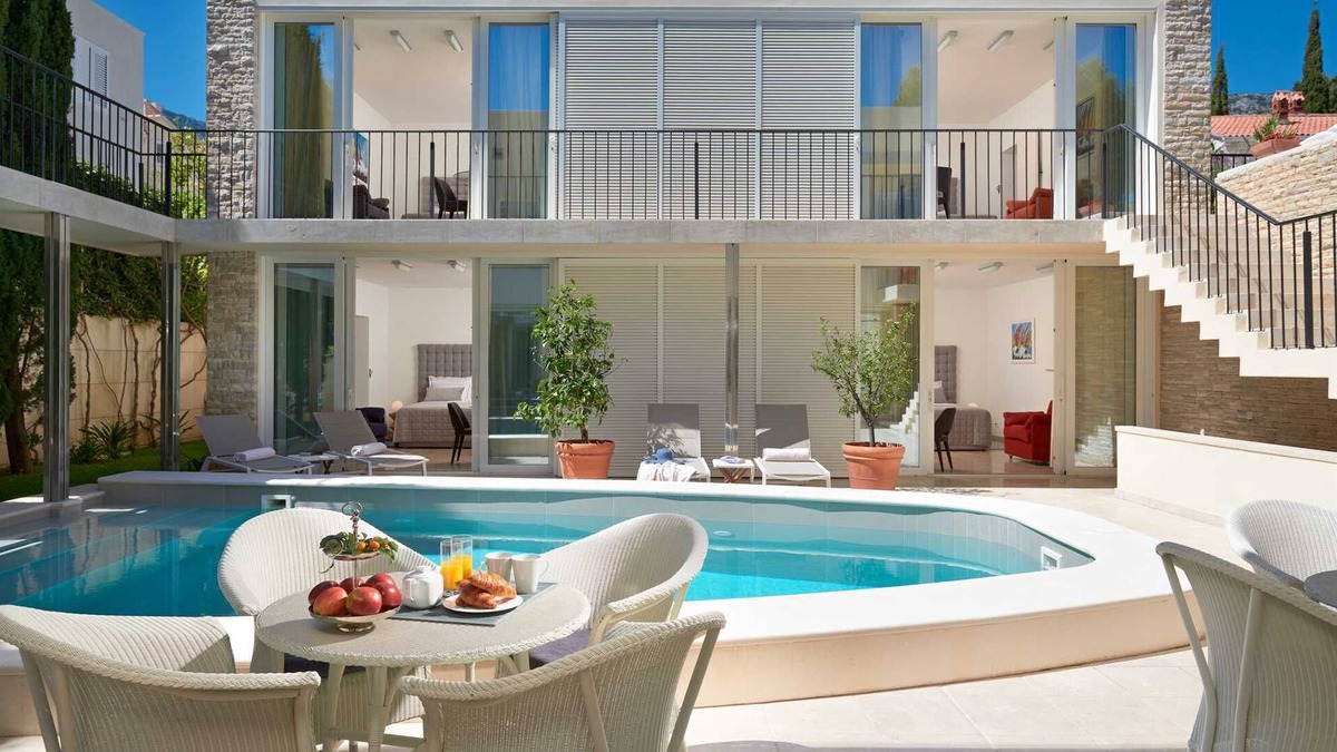 Bol Villa | Golden Beach Villa - waterfront villa with a pool for 16 guests