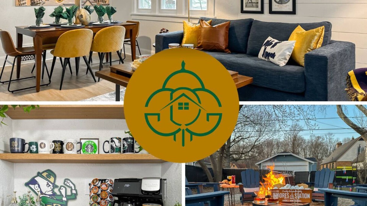 South Bend House | Golden Dome Getaway | Walk to ND | School Spirit!