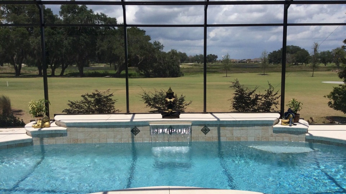 Village of Collier House | Golf Front Home, Solar Heat Pool! FREE golf cart, wifi, awesome view