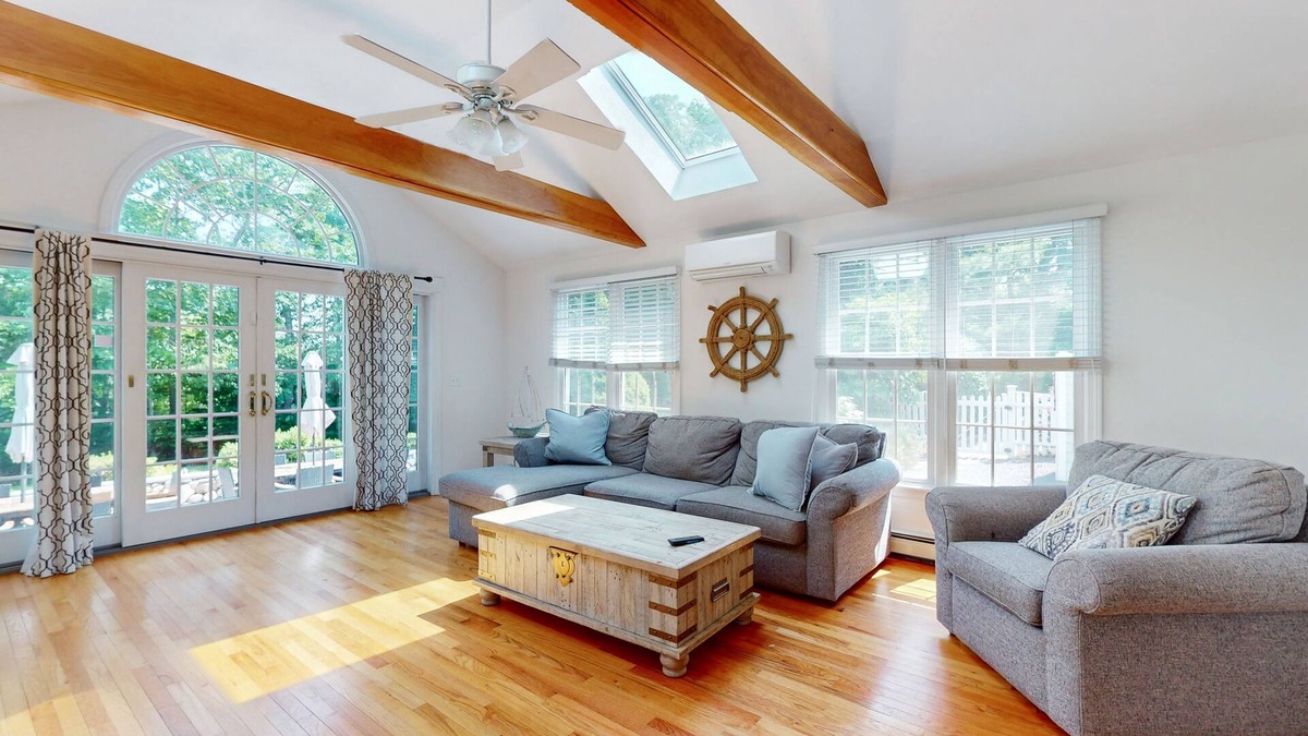 Sandwich House | Gorgeous dog-friendly home with private, heated pool, furnished patio, porch