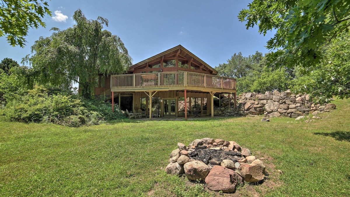 Brooklyn House | Grand Escape w/Deck, Game Room, Nature View!