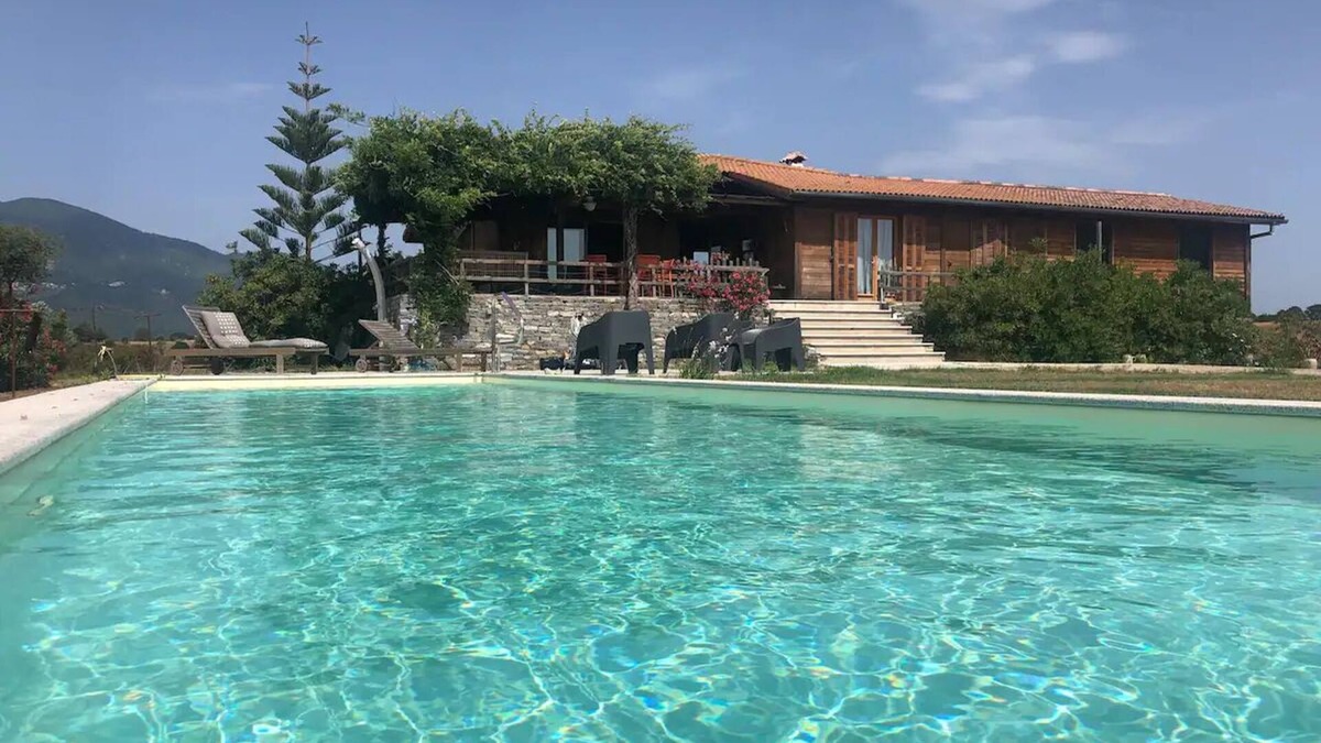 Casamozza Villa | Grande Villa 10 Personnes 2Km Mer Avec Piscine Privée, sur Très Grand Terrain