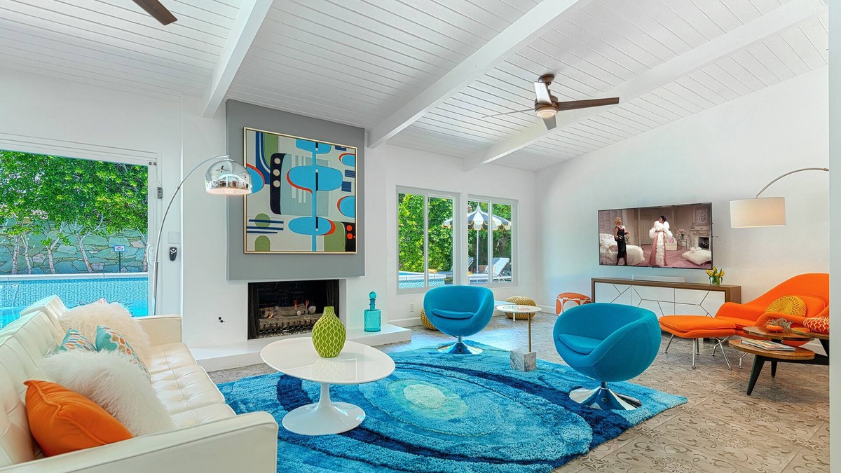 Vista Las Palmas House | Granito Gables! Midcentury Alexander! Pool! Spa! Fire Pit! Outdr Shower! Cabana!