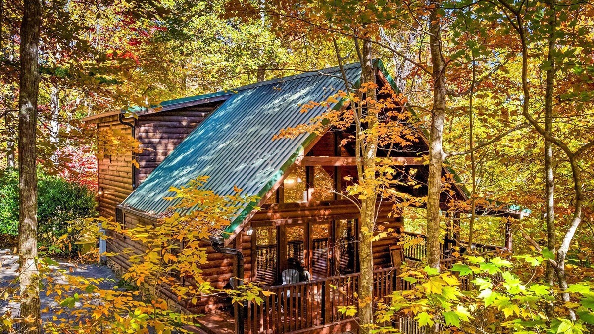 Black Bear Falls Cabin | ★Gray Fox Den★ Secluded 3BR Theater, Hot Tub, Arcade Near Smokys/Downtown