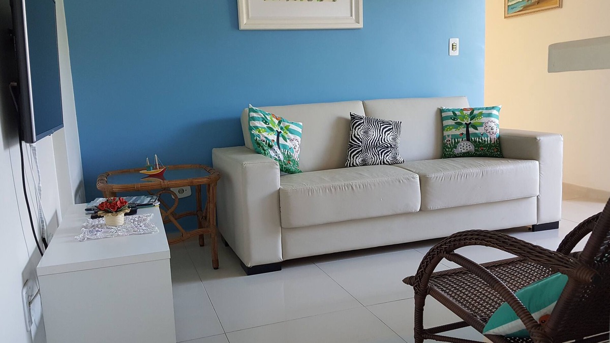 Jardim Sao Miguel Apartment | Great apartment 500 meters from the beach with 2 suites Swimming pool and barbecue