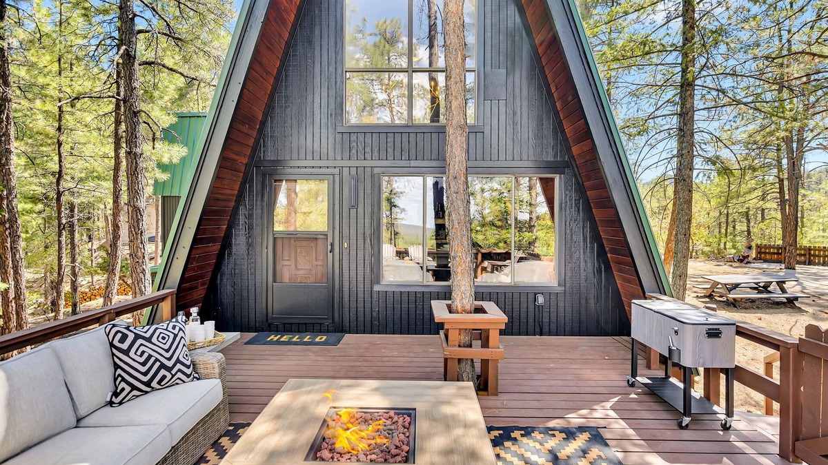 Prescott House | Green Roof A-Frame Endless Views Modern Cabin