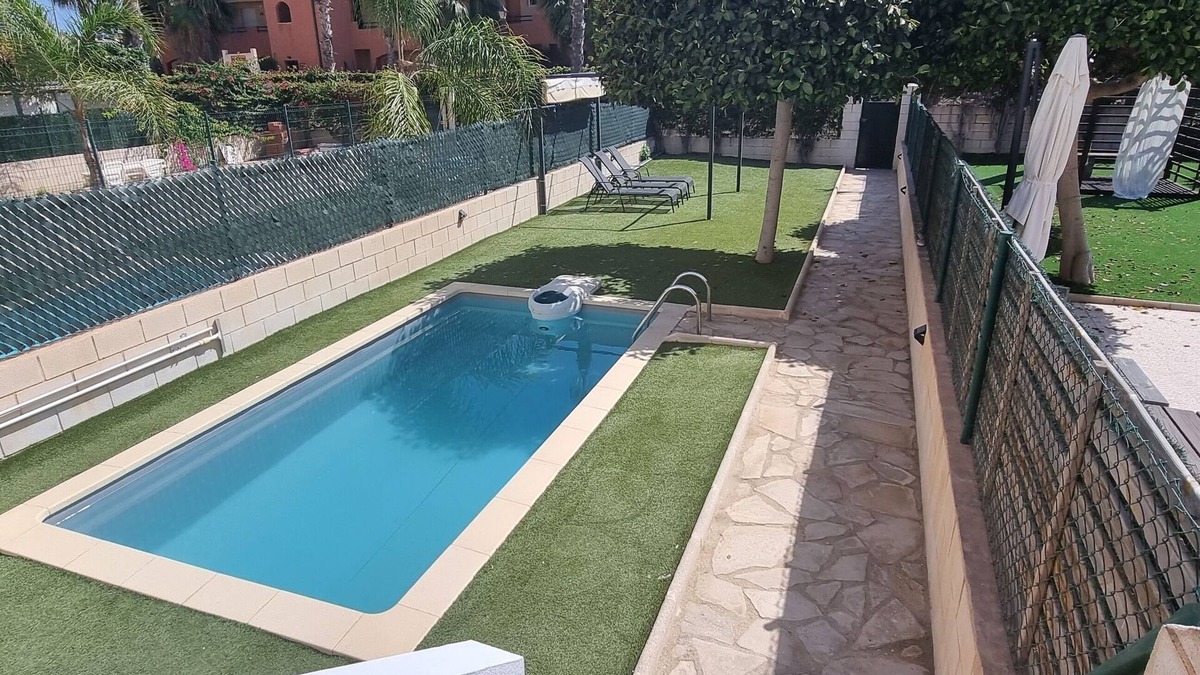 Vera Beach Apartment | Ground floor apartment with garden and private pool, 50 m from the beach, WIFI