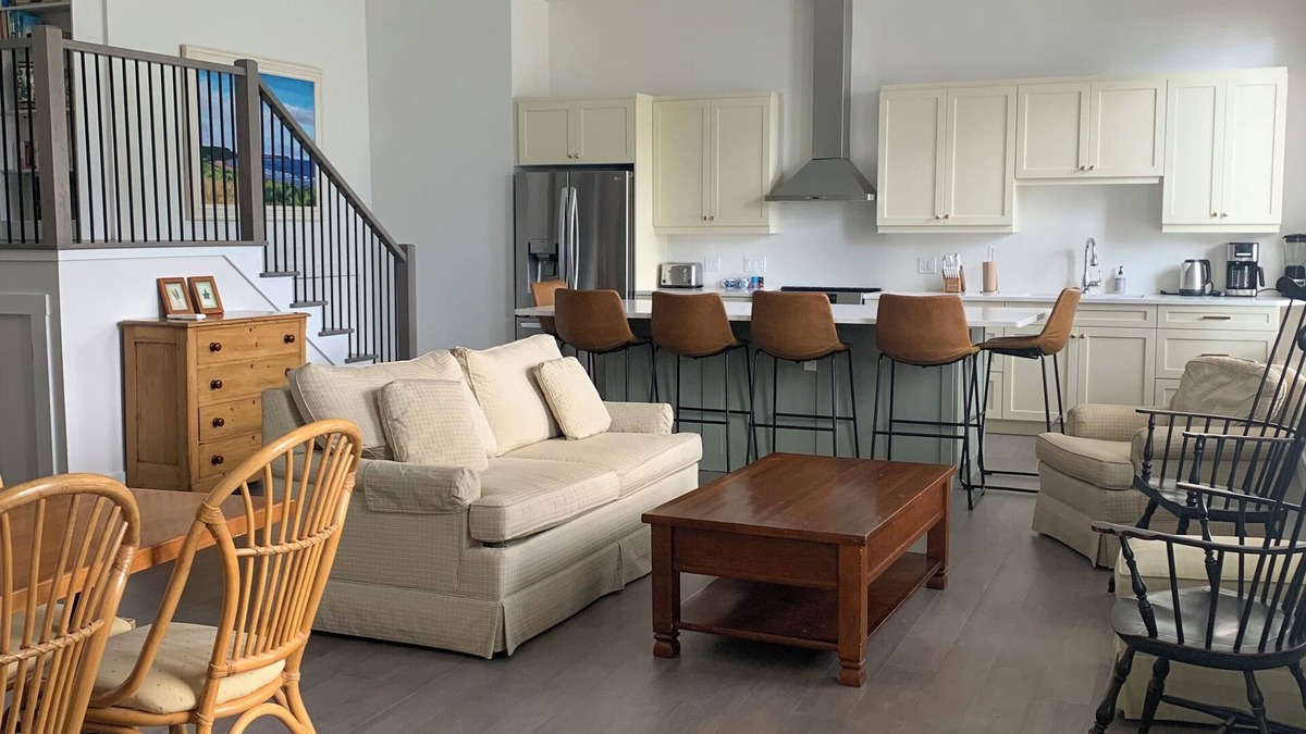 Little Pond Apartment | Ground level 2 bedroom 2 and 1/2 bath