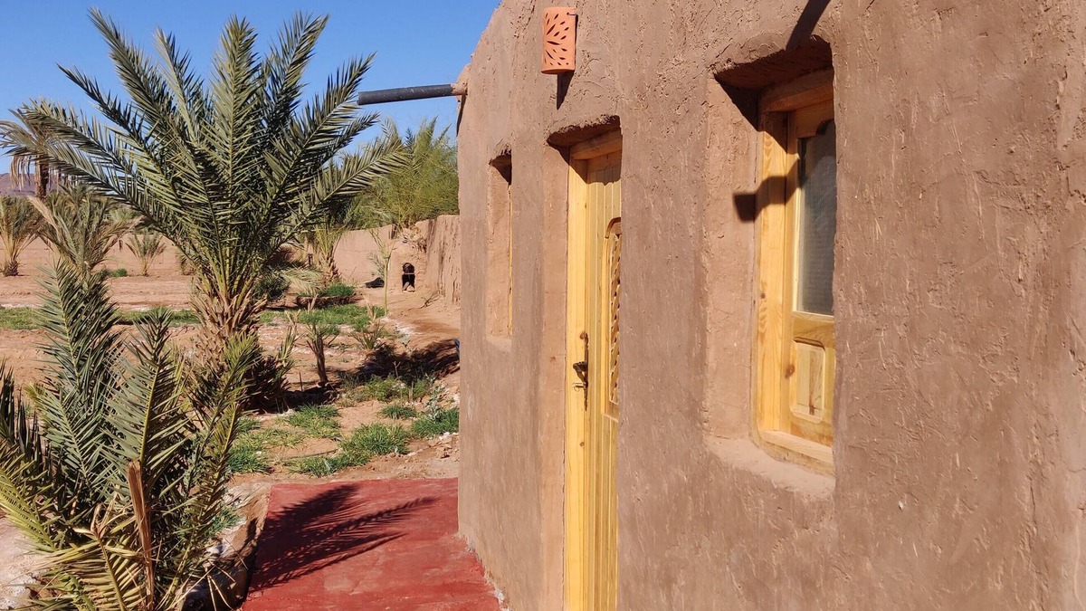 Tamegroute Bed & Breakfast | Guest room in authentic desert farmhouse