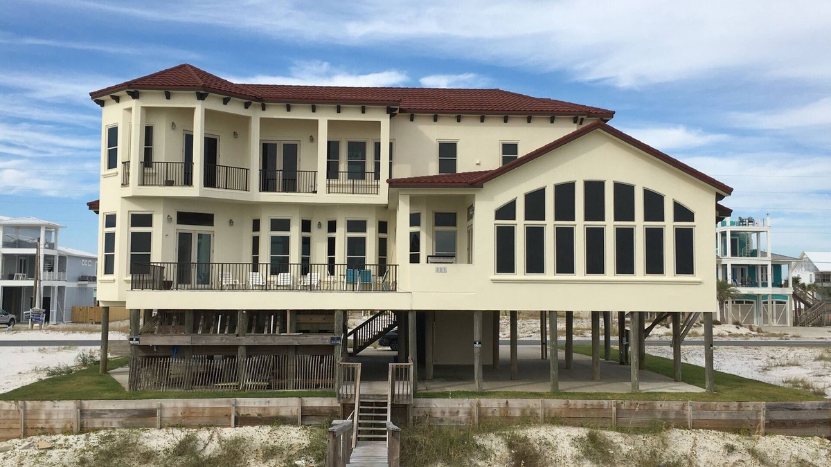 Navarre Beach House | Gulf Front, 3 Gulf Front Master Suites, Heated Balcony Pool