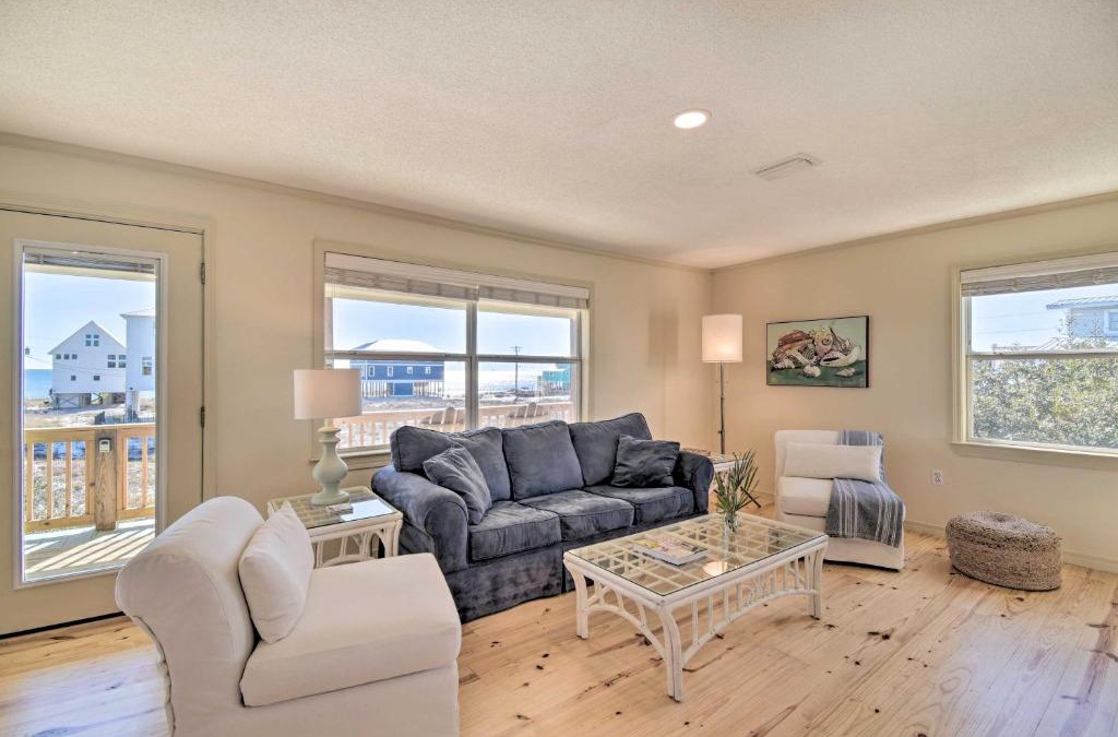 Surf Side Shores House | Gulf Shores Rental with Large Porch - Walk to Beach