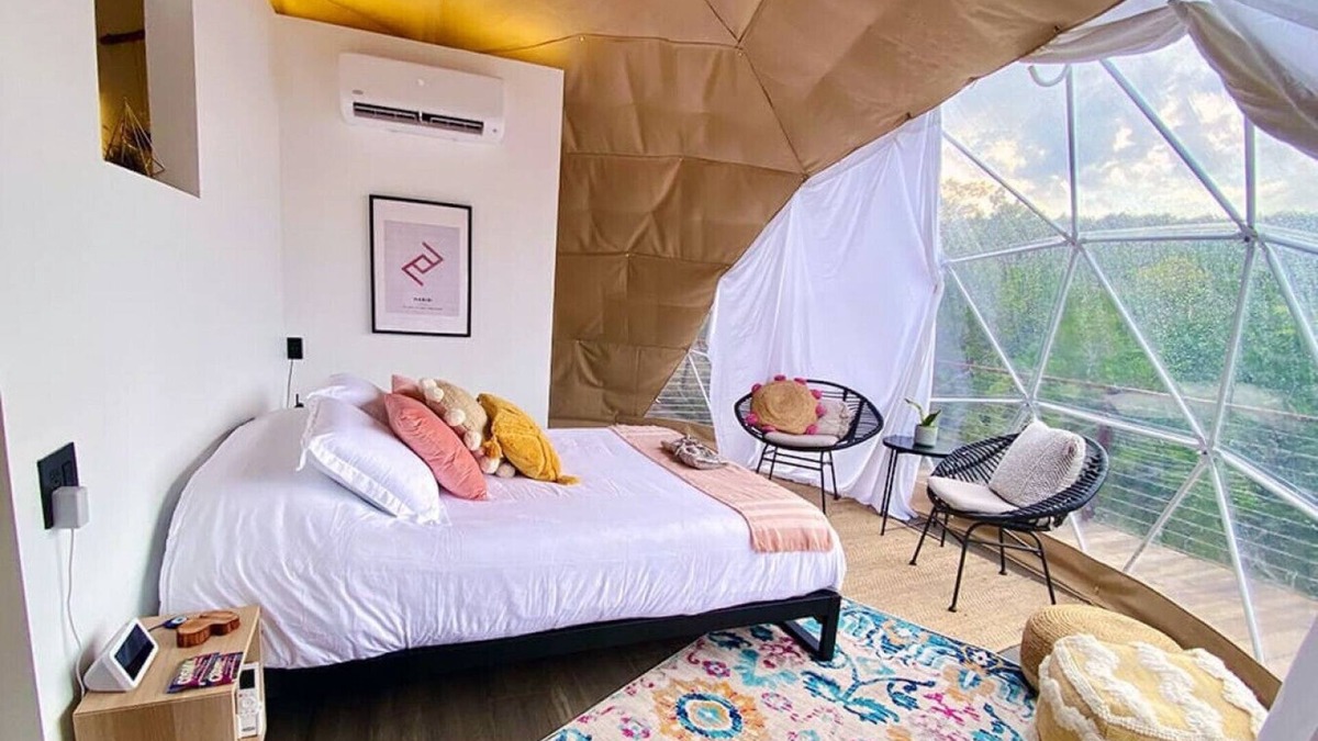 Oatmeal House | Habibi: Luxury Glamping in Treetop Dome + Dip Pool